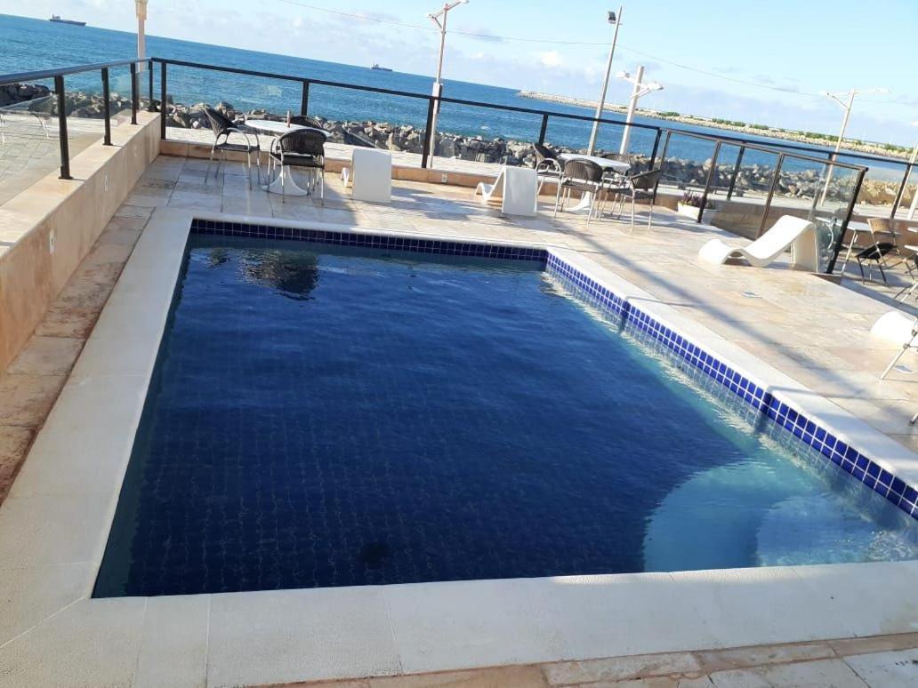 605 Flat Mobiliado Com Vista Lateral Mar Na Praia De Iracema Com Ventilador Fortaleza  Exterior foto